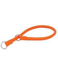 Collar: Kožna davilica Glamour Style, narandžasta