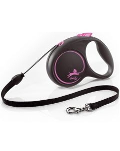 Flexie: Povodac Black Design Cord, Roze