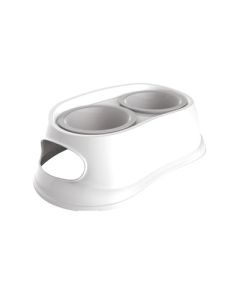 Dupla Posuda sa postoljem 2 x 350ml , bela