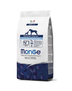 Monge: Hrana za štence i gravidne kuje Daily Medium Starter, Piletina, 1.5 kg