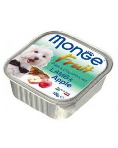 Monge: Pašteta za pse sa komadićima mesa i voća Fruit Pate, 6 x 100 gr