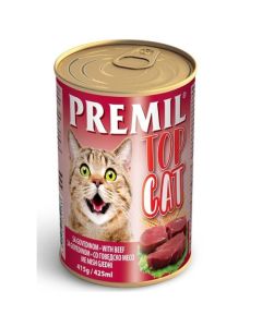 Premil: Vlažna hrana za mačke Top Cat, 24 x 415 gr